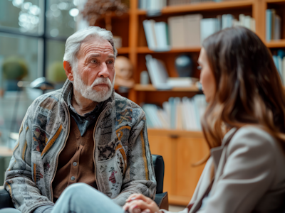 Advisor using a digital conversation coach with a client